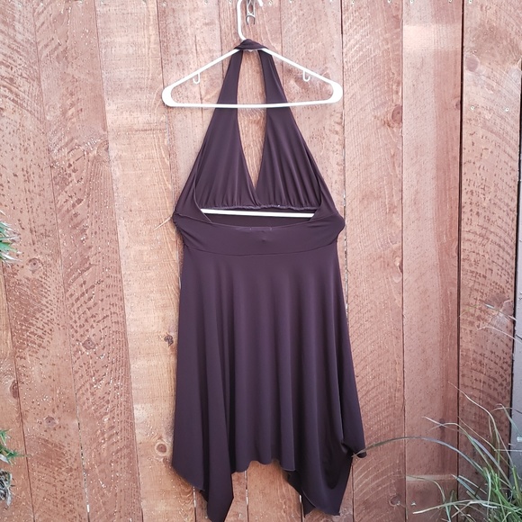 Women's Size L Brown Halter dress - Picture 2 of 4
